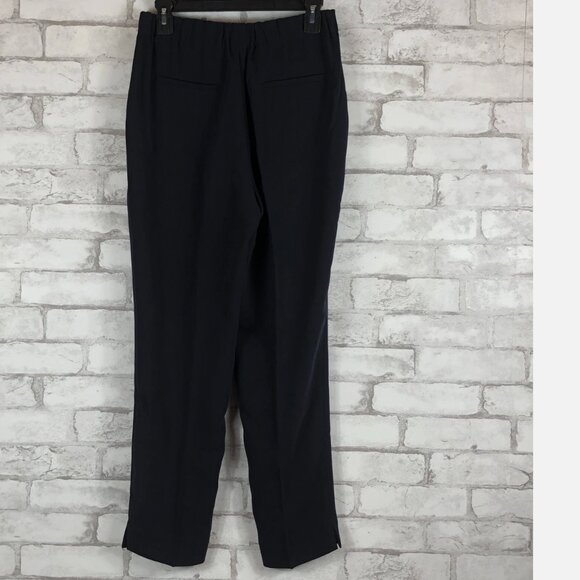 J. Crew Tall pull on easy pant in matte crepe dress pants Navy G8705 NEW Size 6 - Picture 2 of 7
